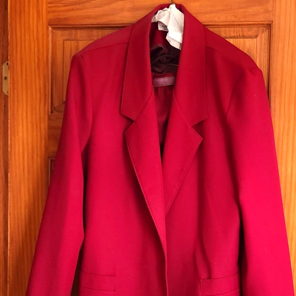 Burgundy Skirt Suit 18W